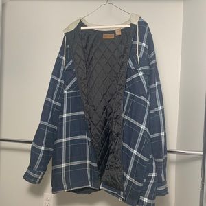 Faded Glory Hooded flannel/puffy jacket